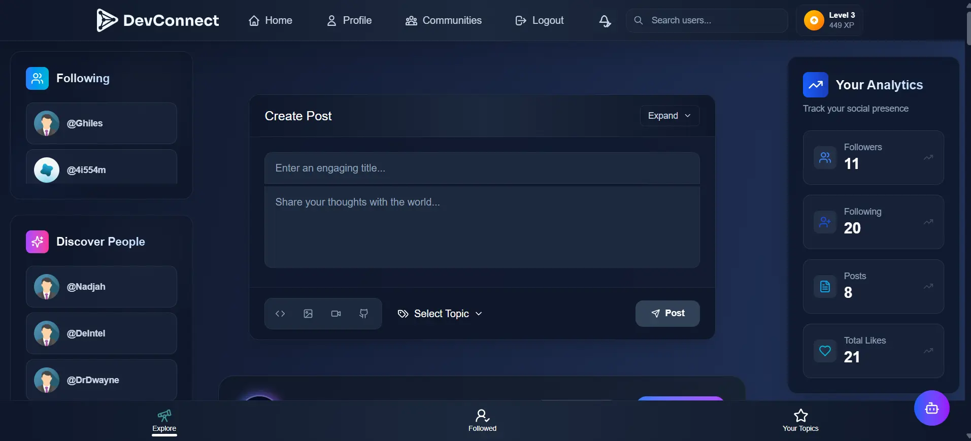 Screenshot 3 of DevConnect