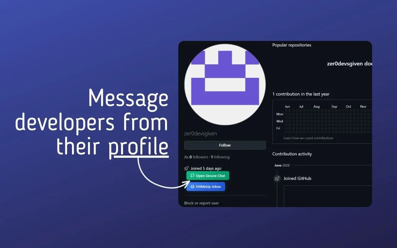 Screenshot 4 of HitMeUp for GitHub