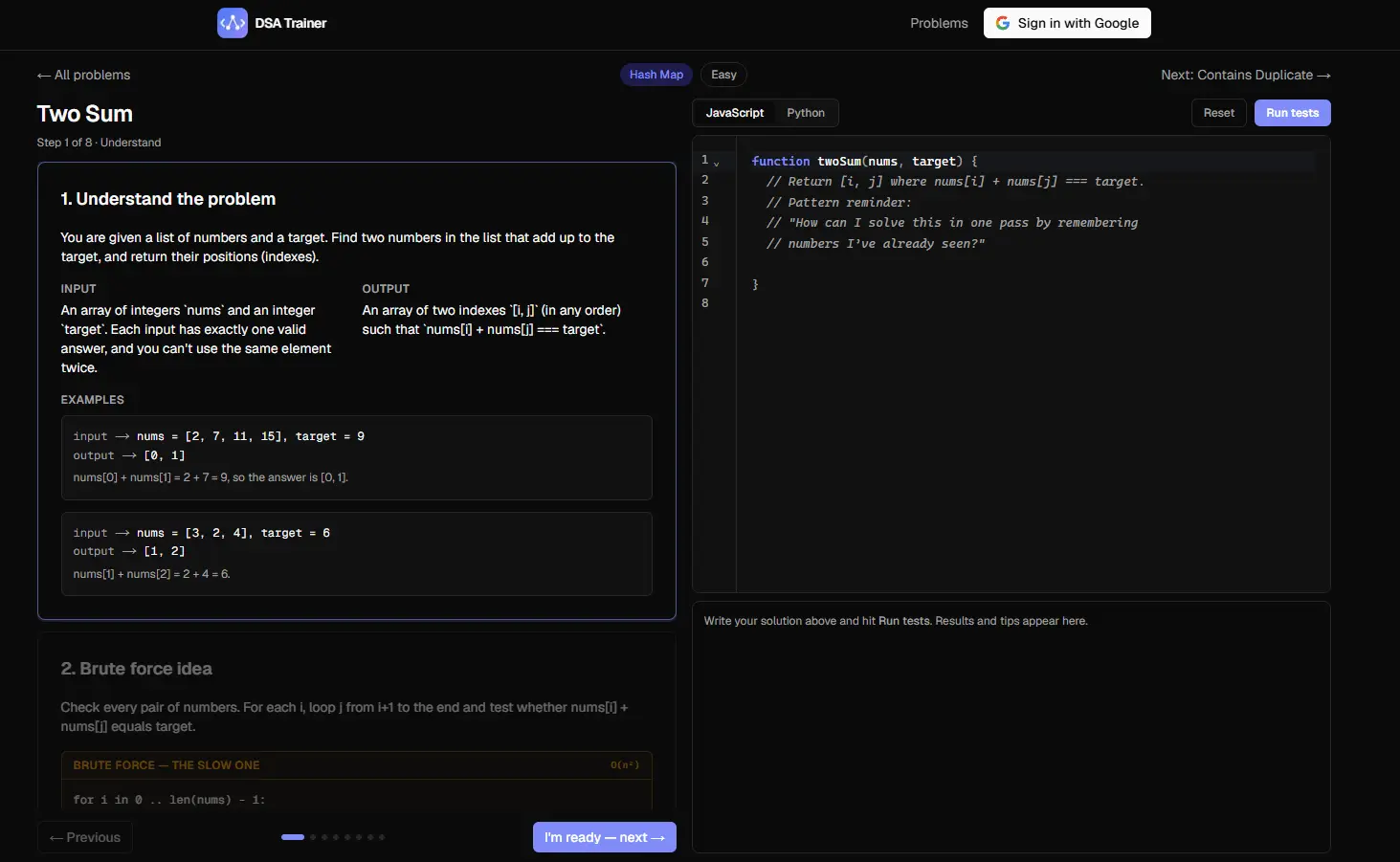 Screenshot 4 of DSA Trainer