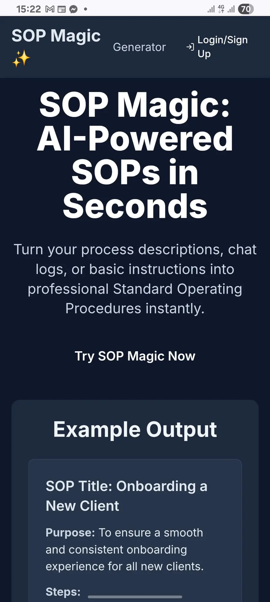Screenshot 1 of SOP Magic