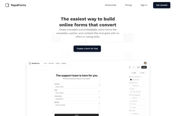Screenshot 2 of RapidForms