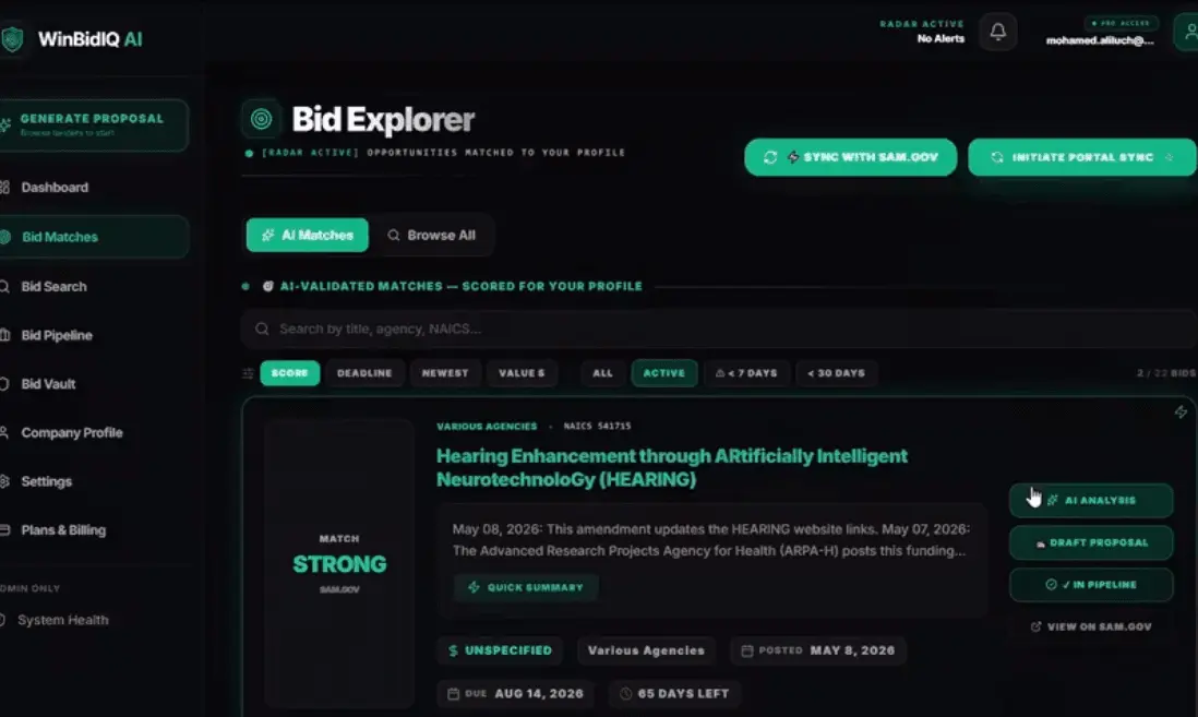 Screenshot 3 of WinBidIQ