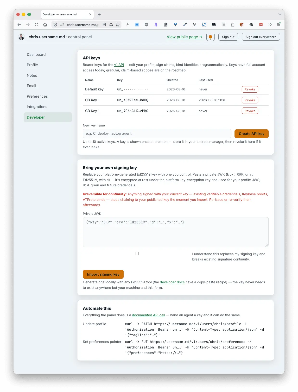 Screenshot 5 of username.md