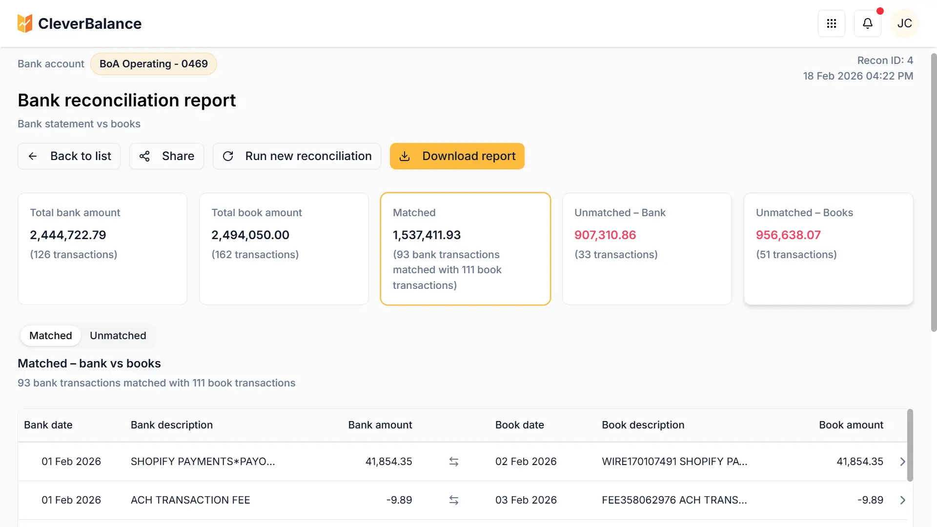 Screenshot 1 of CleverBalance