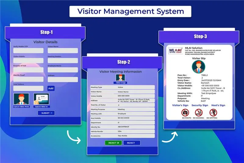 Screenshot 2 of Visitor Management Software in India