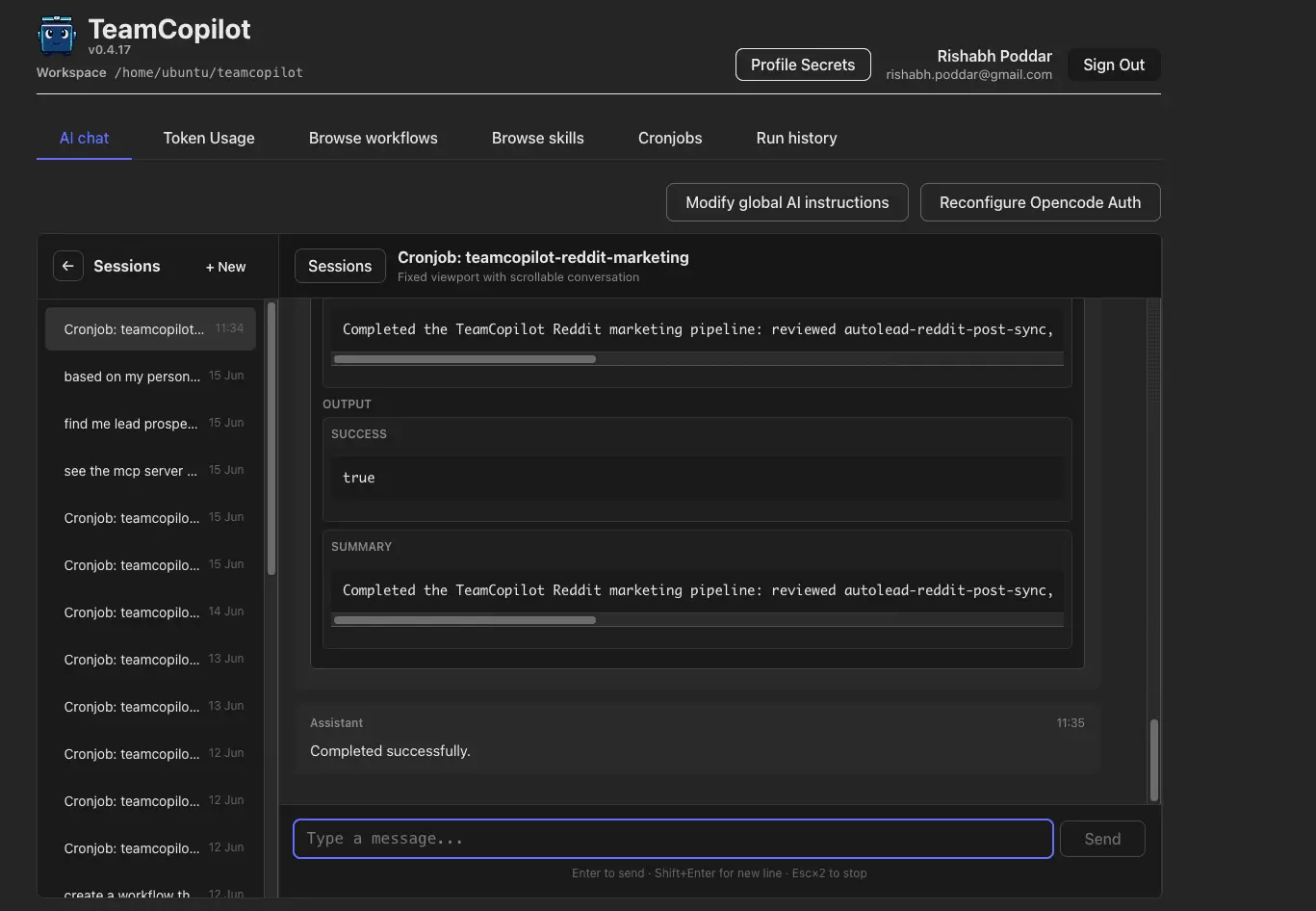 Screenshot 2 of TeamCopilot