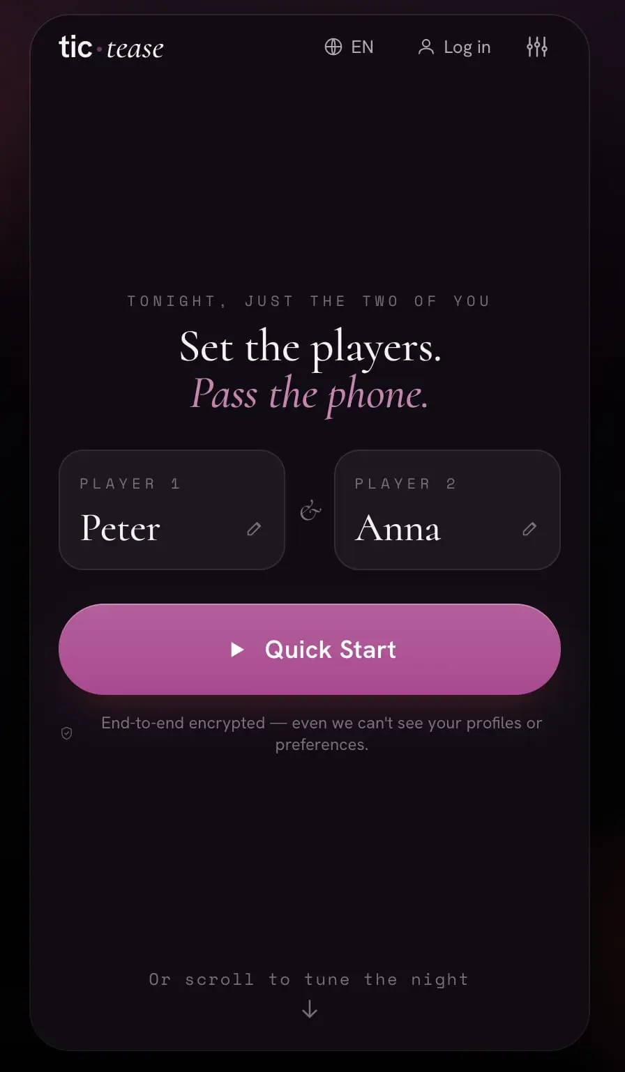 Screenshot 1 of TicTease