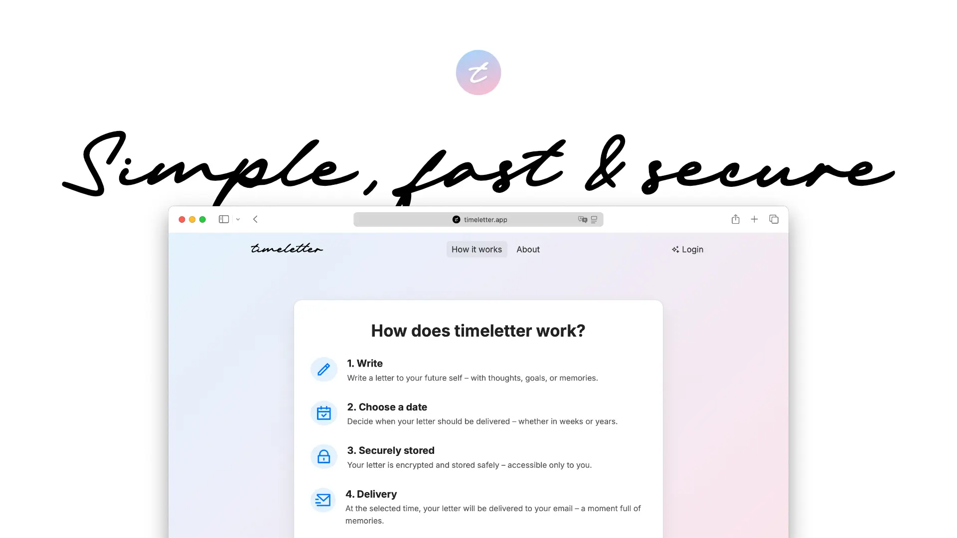 Screenshot 4 of timeletter