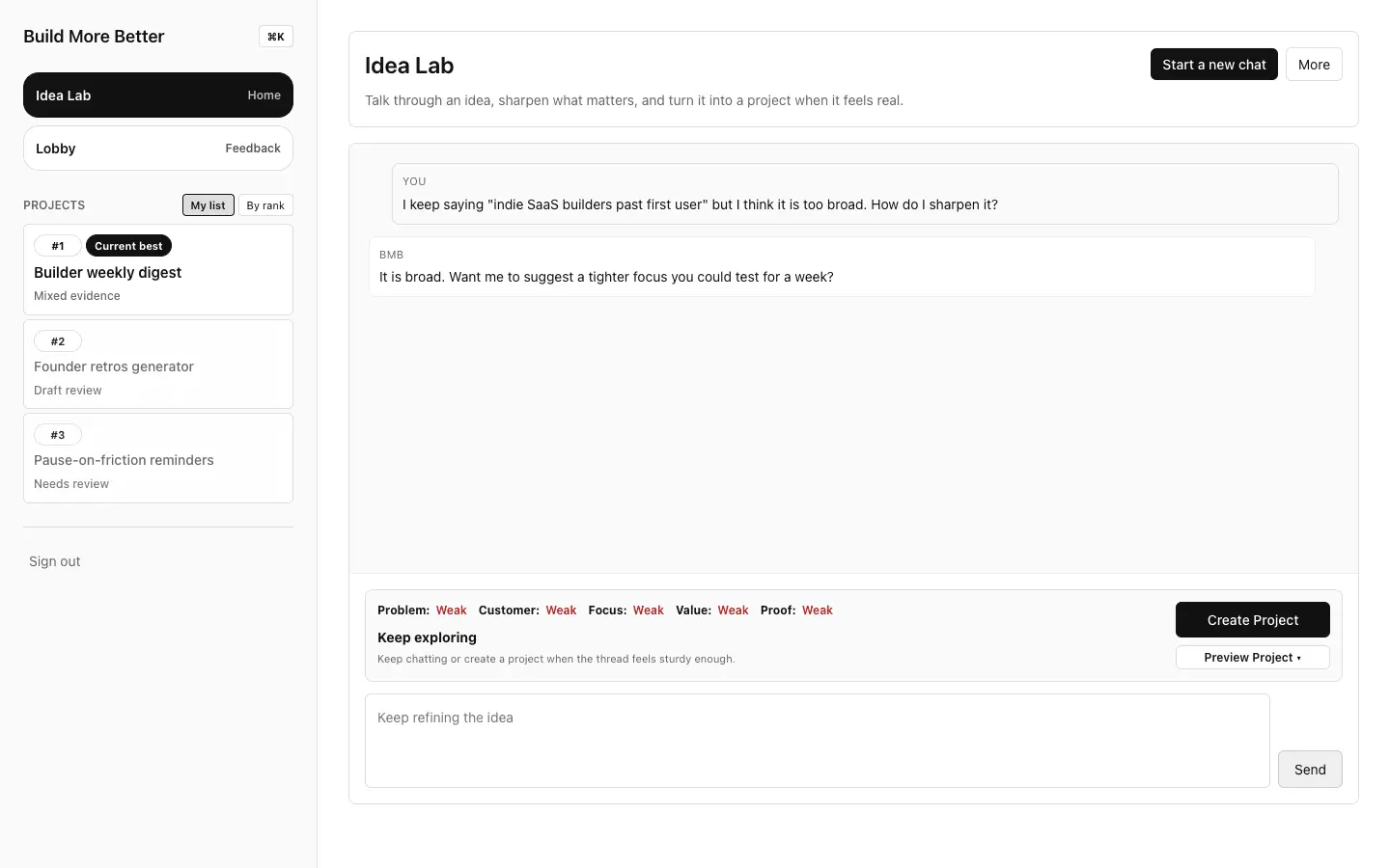 Screenshot 1 of Build More Better