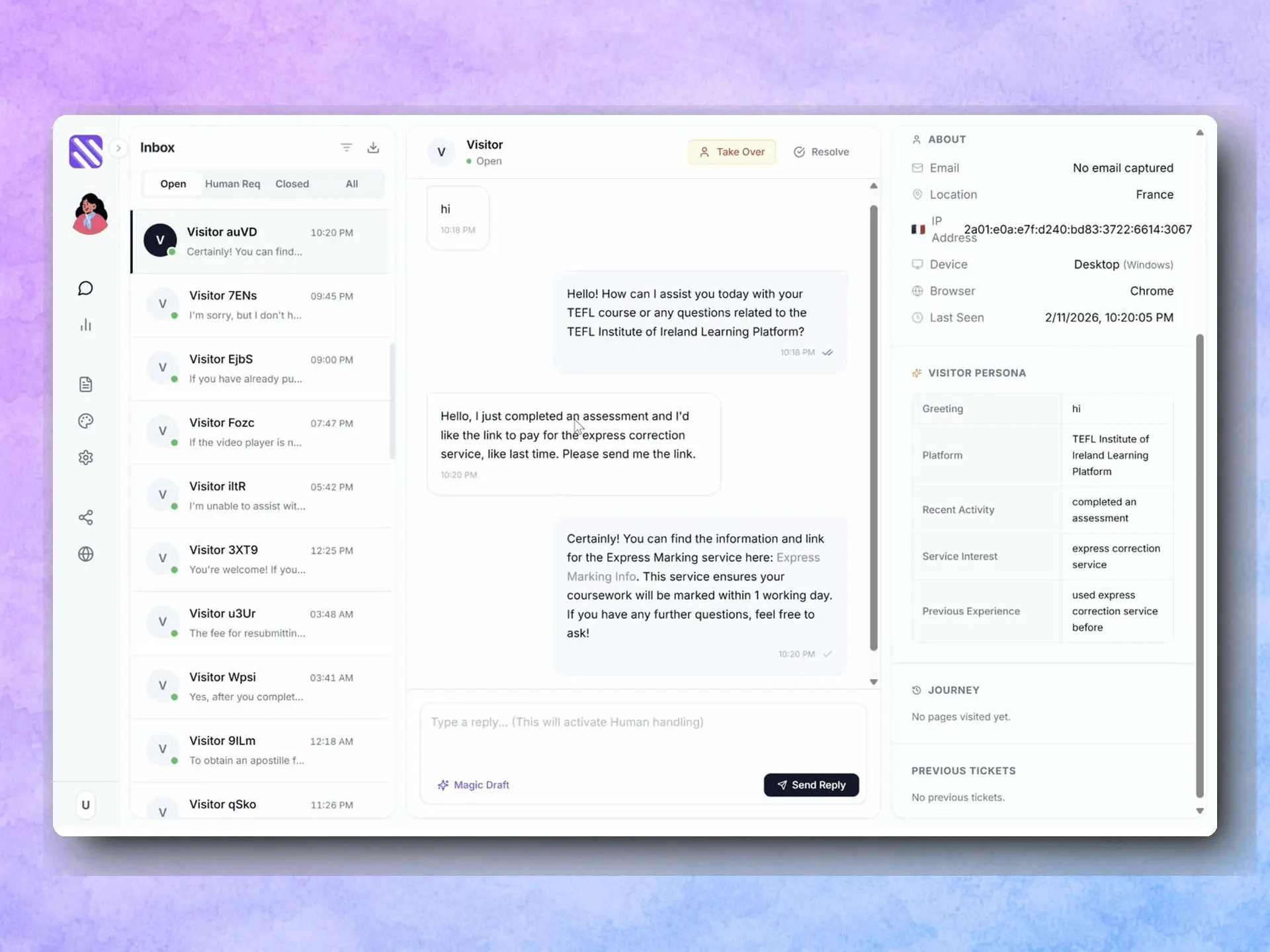 Screenshot 4 of SmushChat AI Chatbot Agent Builder