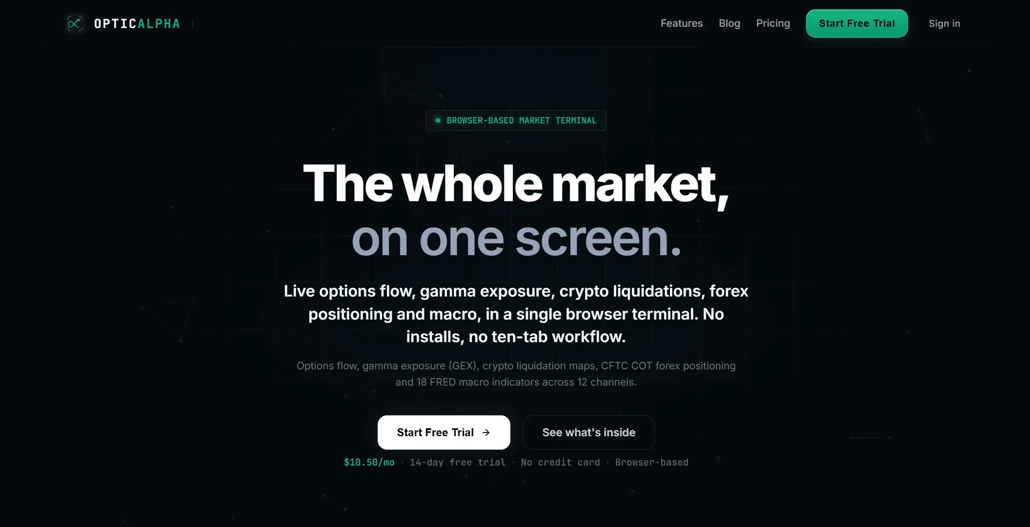 Screenshot 1 of OpticAlpha