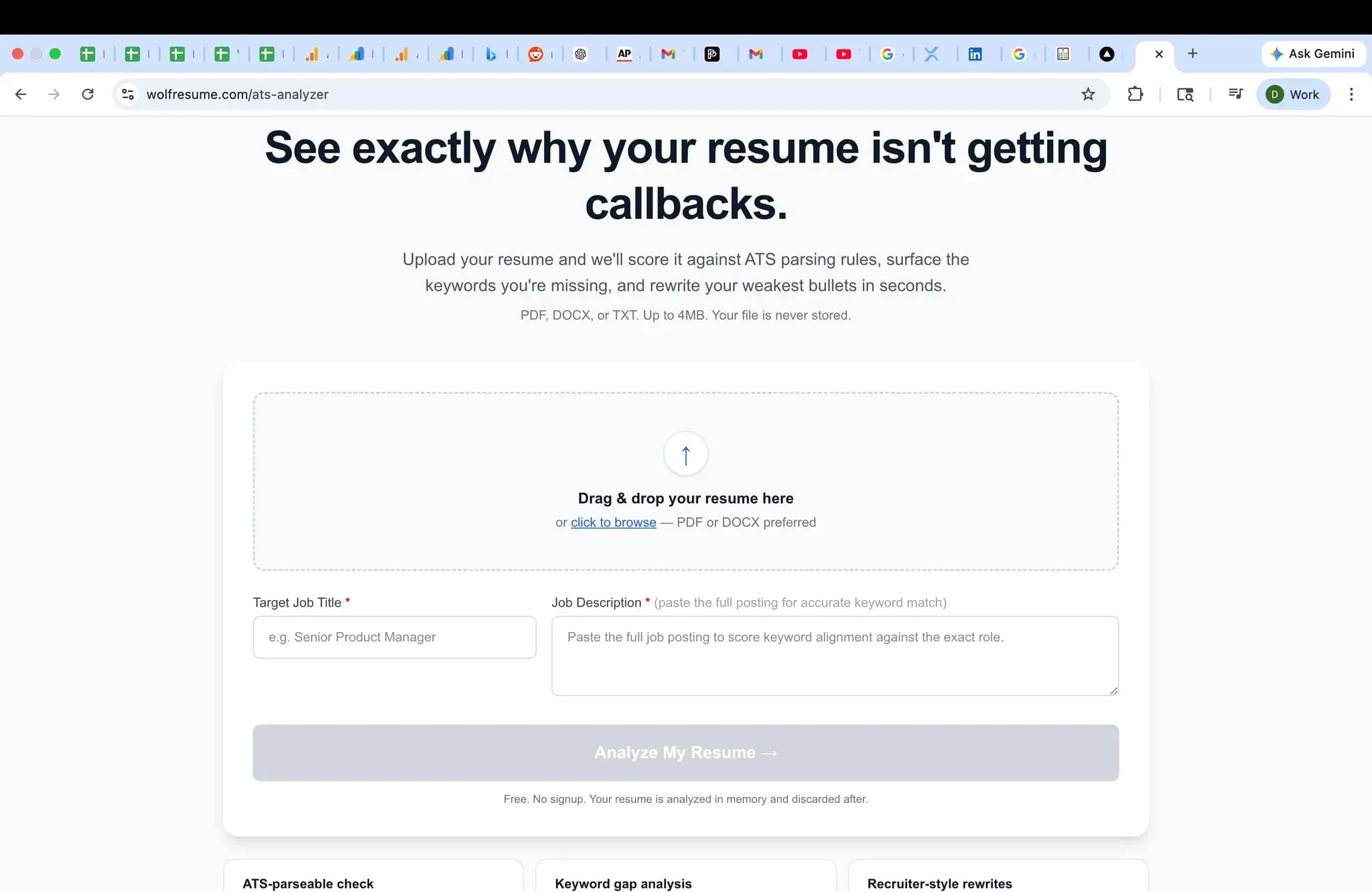 Screenshot 3 of WolfResume