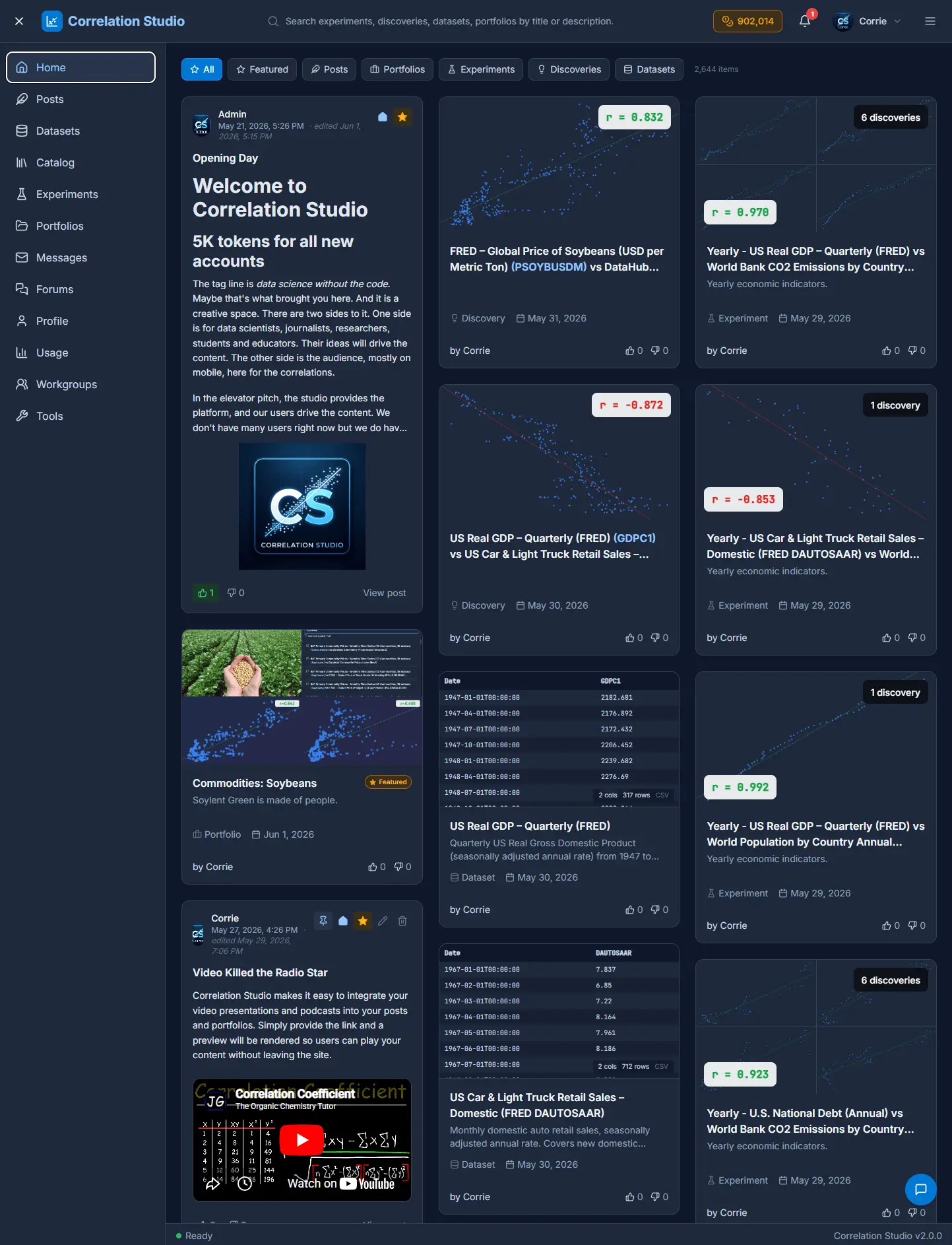 Screenshot 1 of Correlation Studio