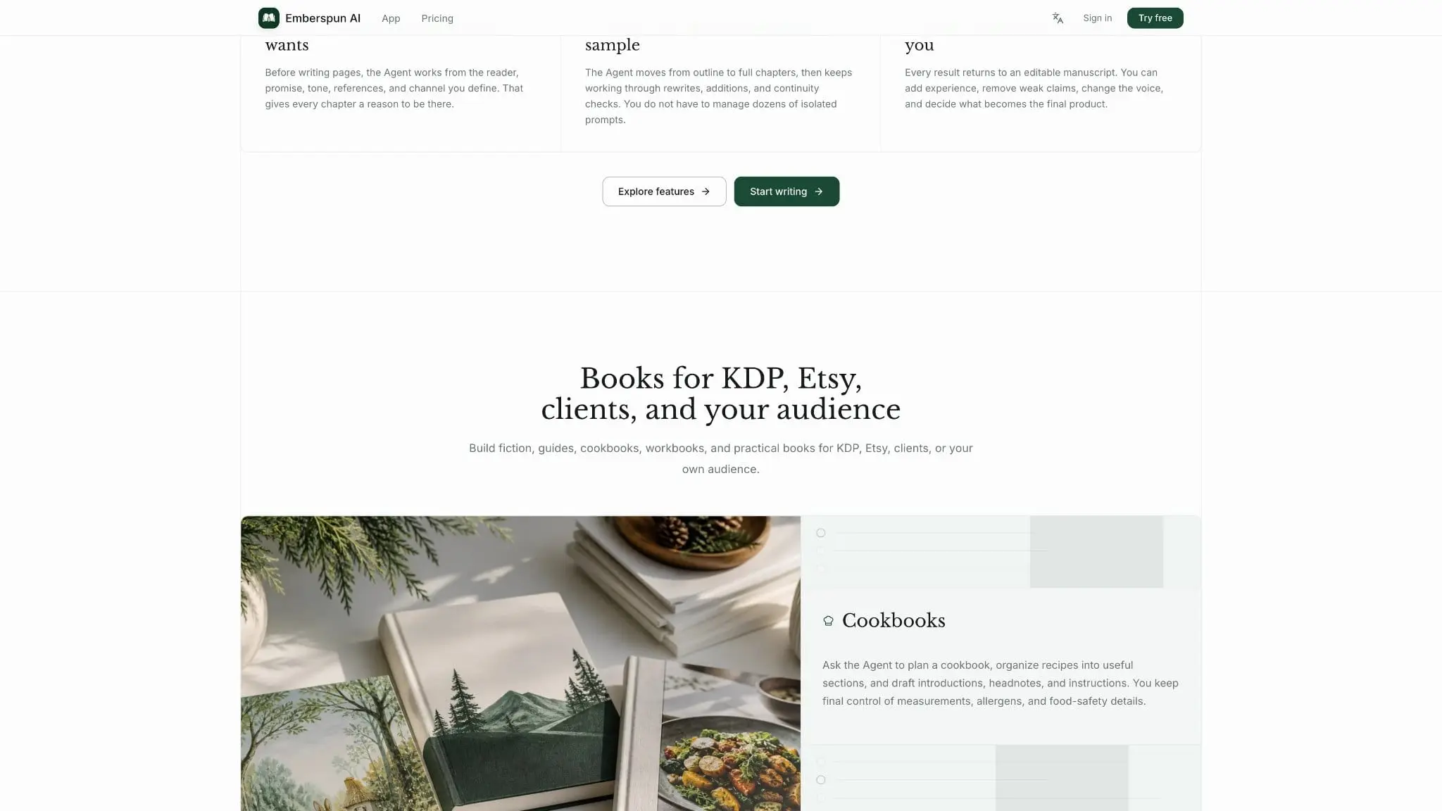Screenshot 4 of AI book writer with Emberspun AI