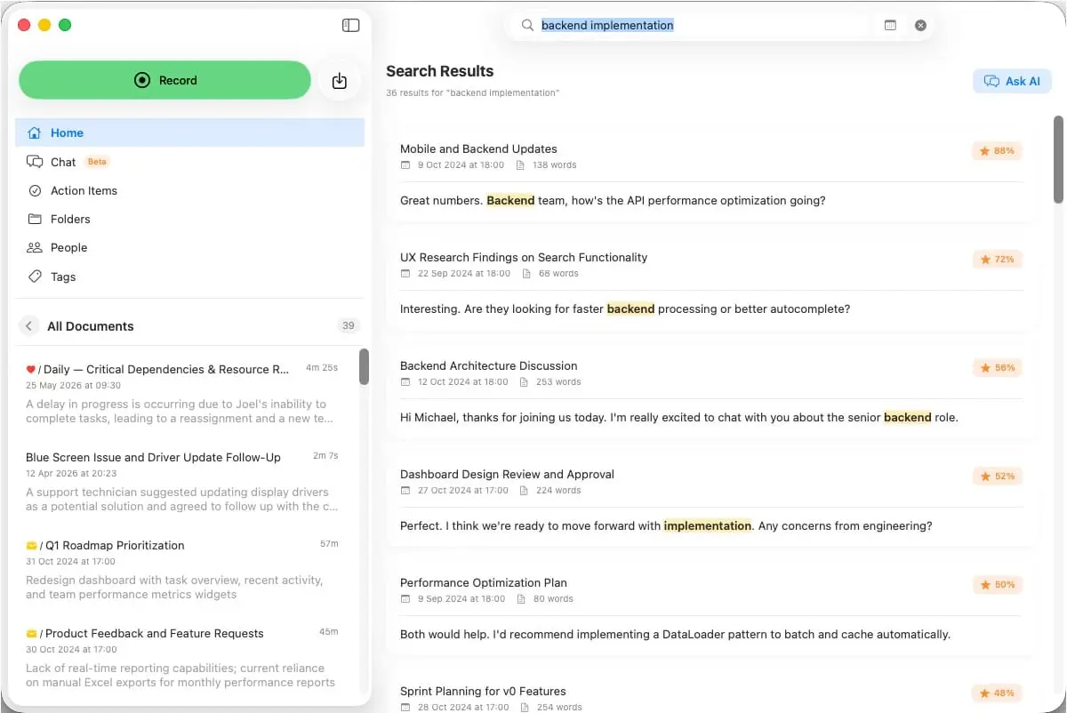 Screenshot 3 of Summit AI Notes
