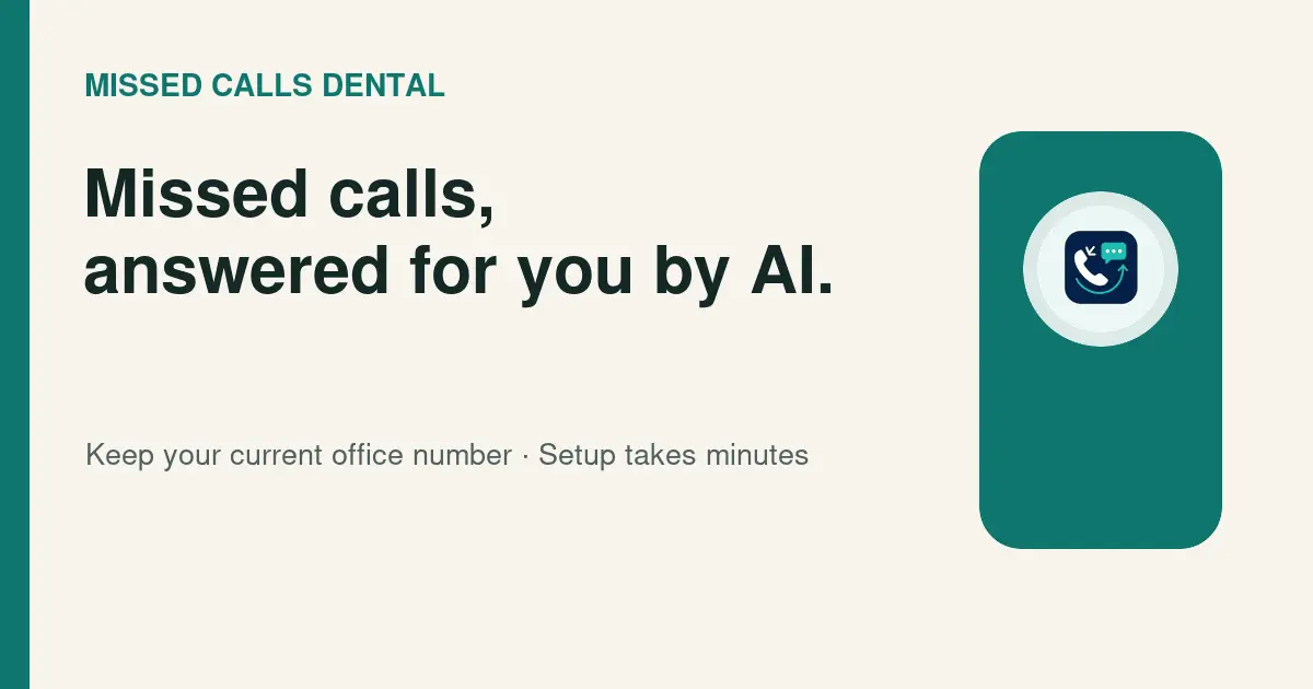 Screenshot 1 of Missed Calls Dental