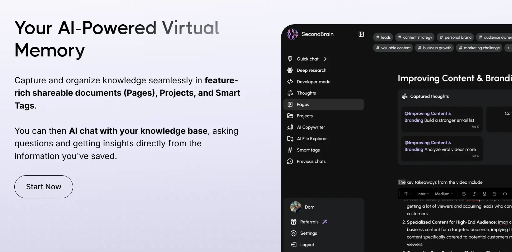 Screenshot 5 of TheSecondBrain