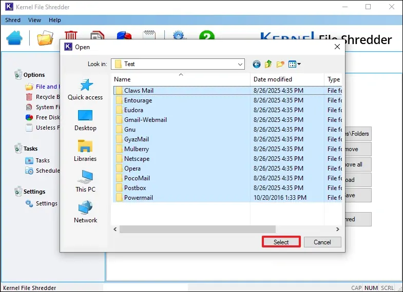 Screenshot 5 of Kernel File Shredder