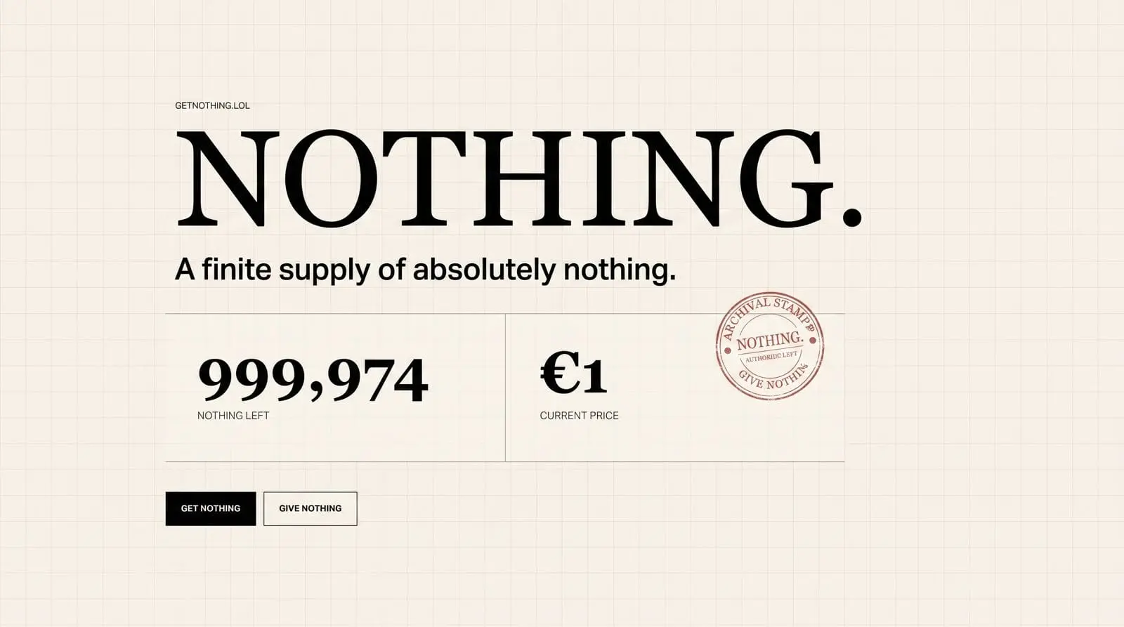 Screenshot 1 of NOTHING