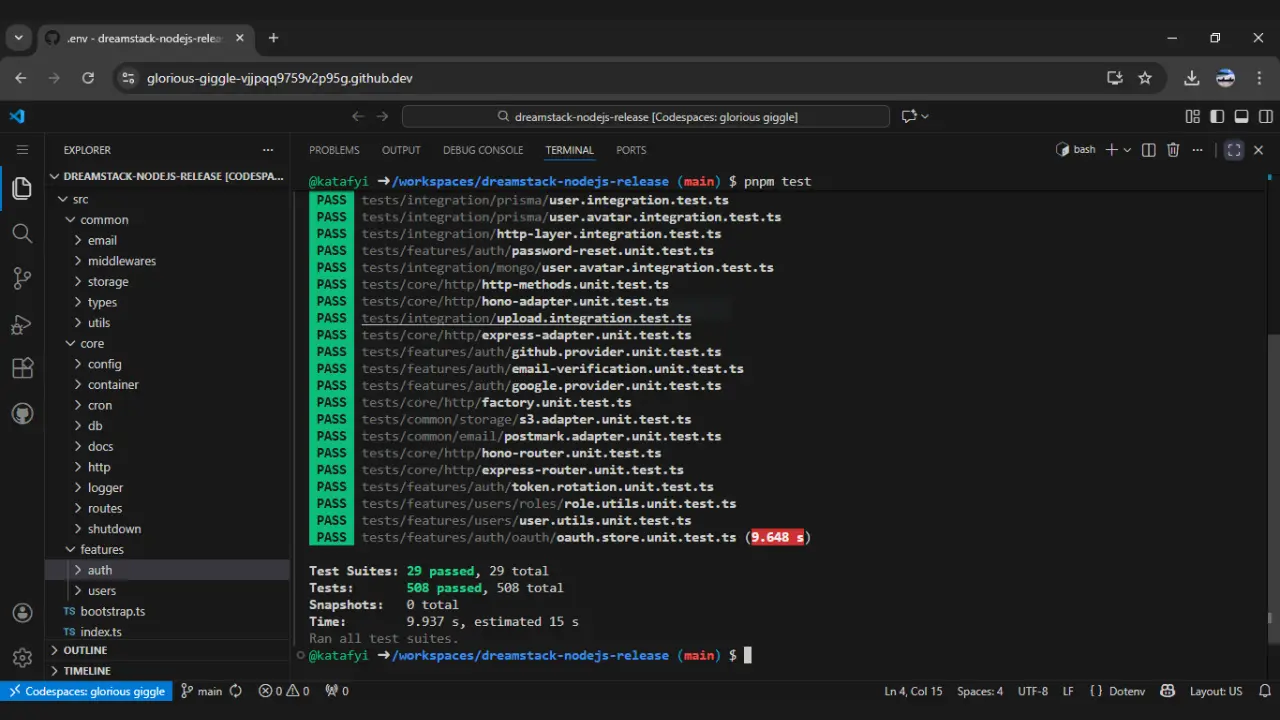 Screenshot 1 of DreamStack Node.js