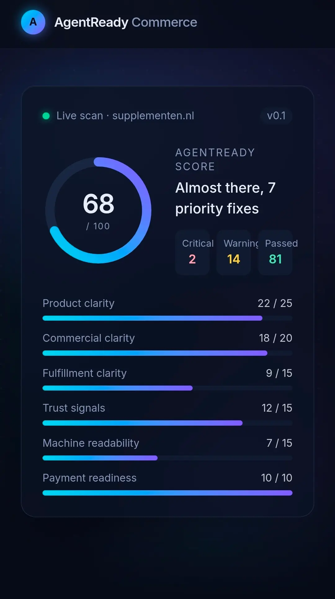 Screenshot 3 of AgentReady Commerce