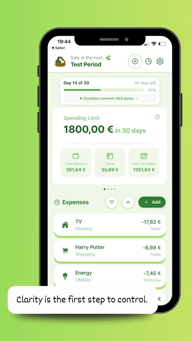 Screenshot 2 of Nestly - Simple Budget Tracker