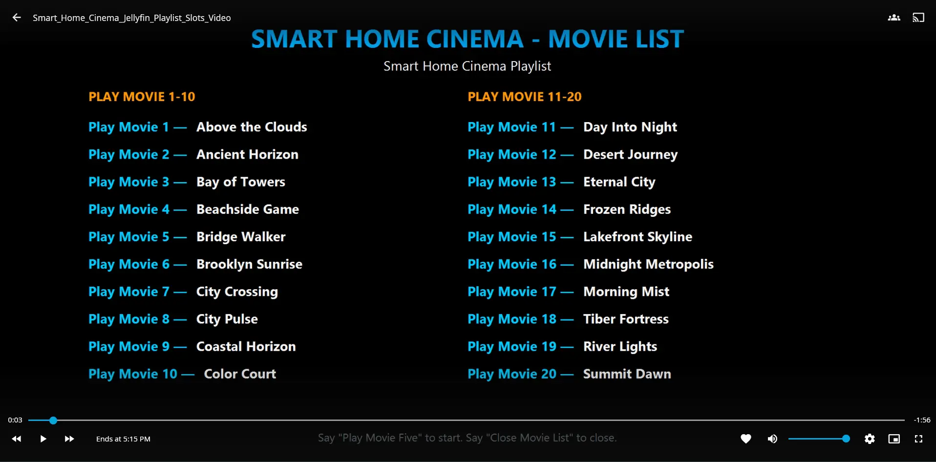 Screenshot 8 of Smart Home Cinema – Voice Control