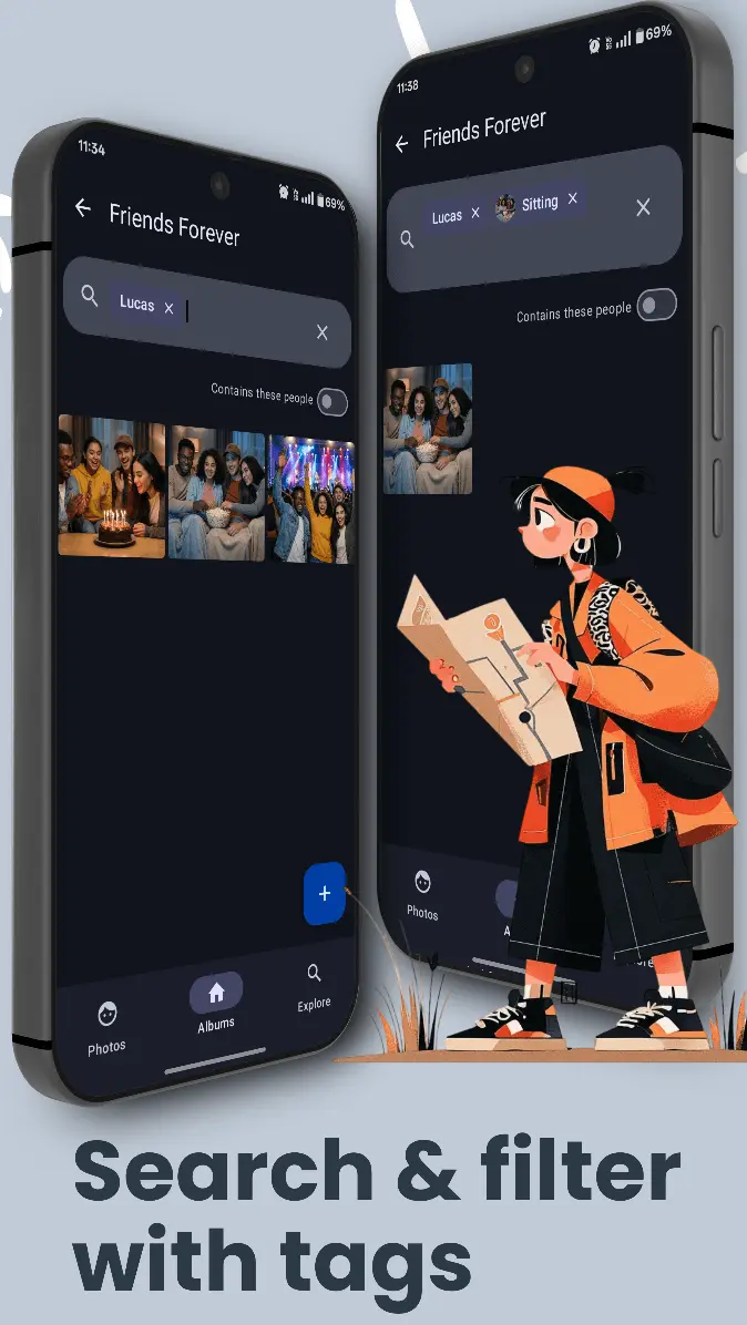 Screenshot 2 of Face Gallery: On Device AI Photo Sorter