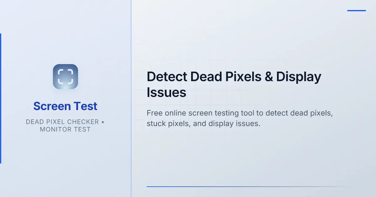 Screenshot 1 of Free Screen Test Tool - Dead Pixel Check