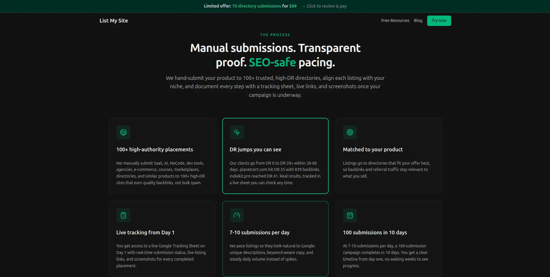 Screenshot 2 of List My Site