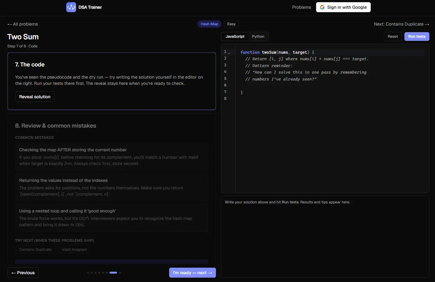 Screenshot 9 of DSA Trainer