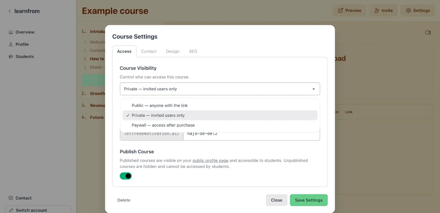 Screenshot 4 of learnfrom.co