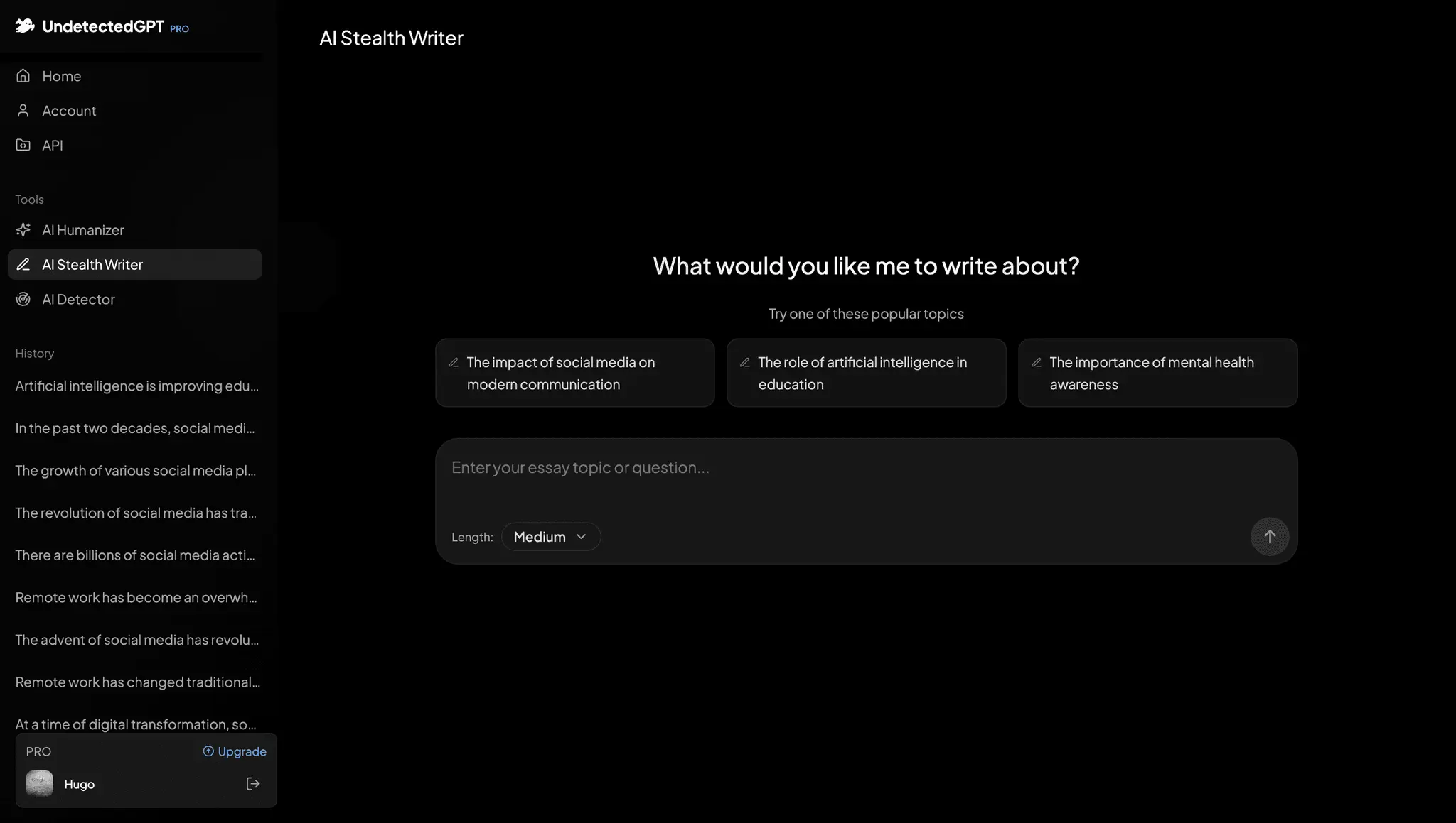 Screenshot 3 of UndetectedGPT
