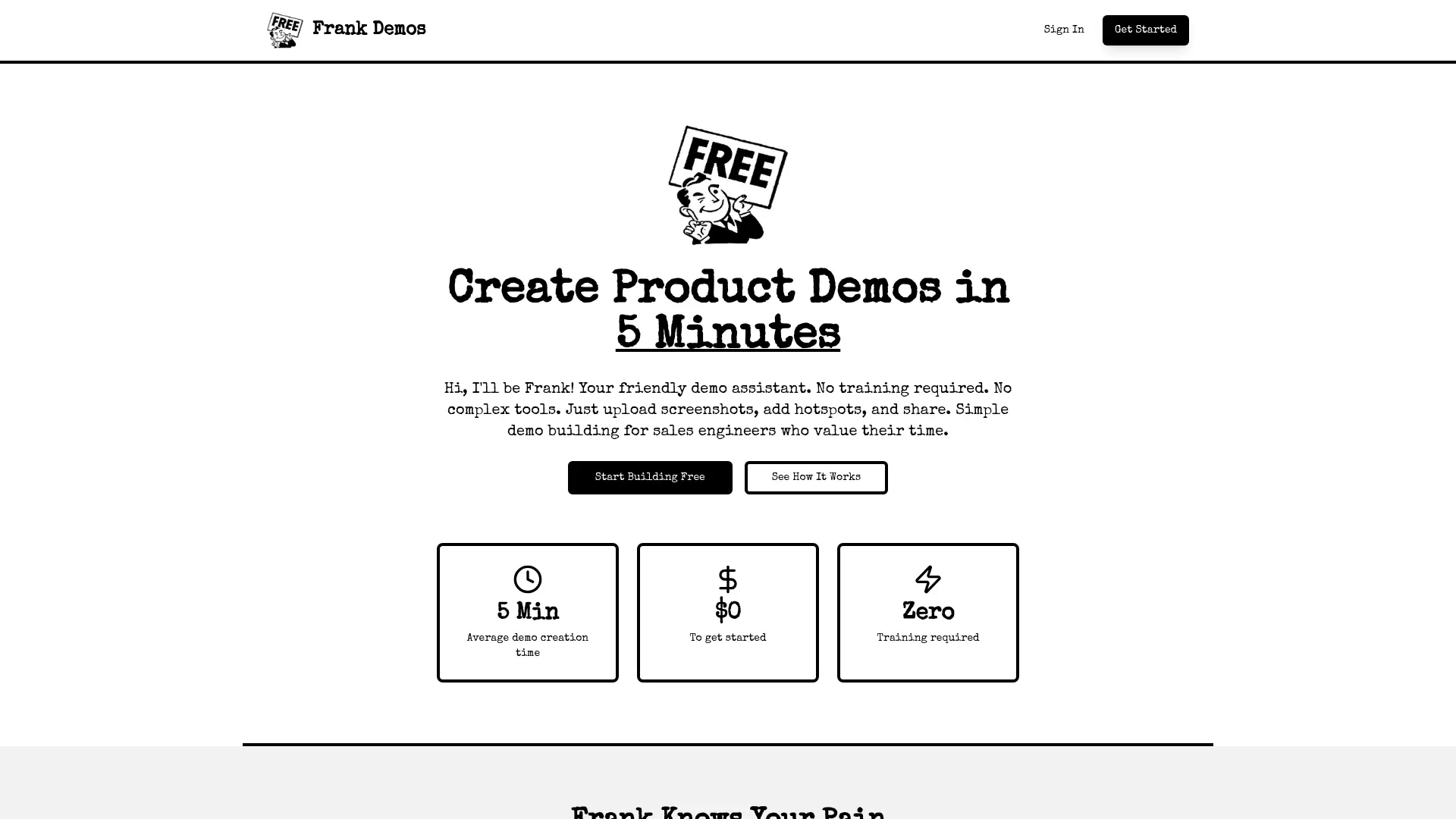 Screenshot 1 of Frank Demos - Create Product Demos in 5