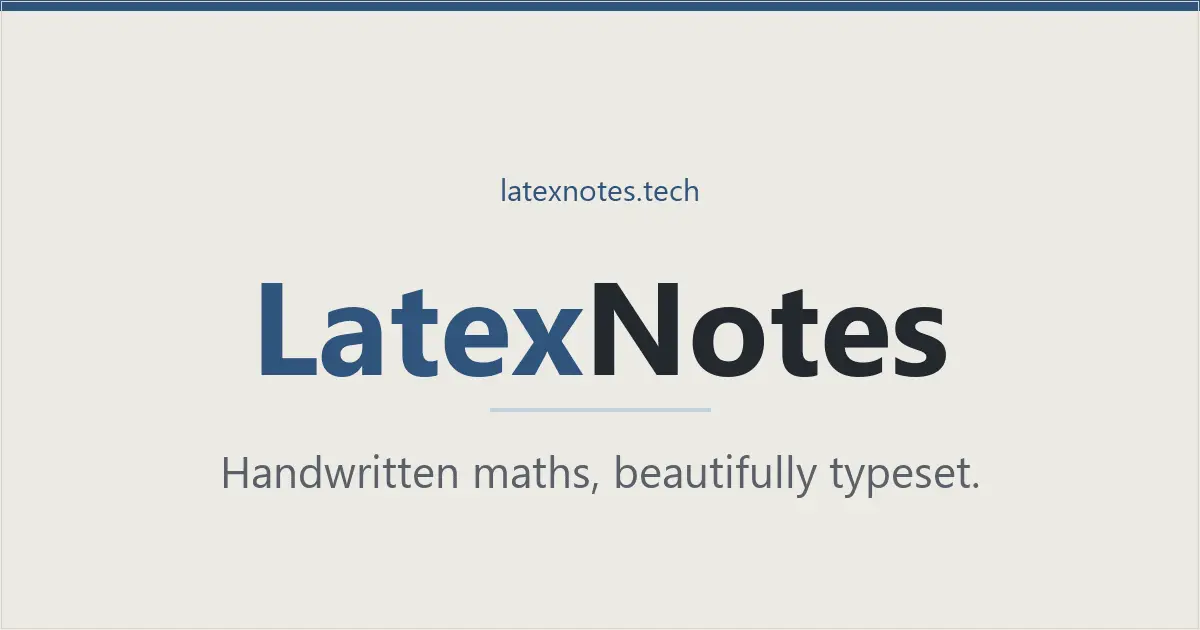 Screenshot 1 of LatexNotes