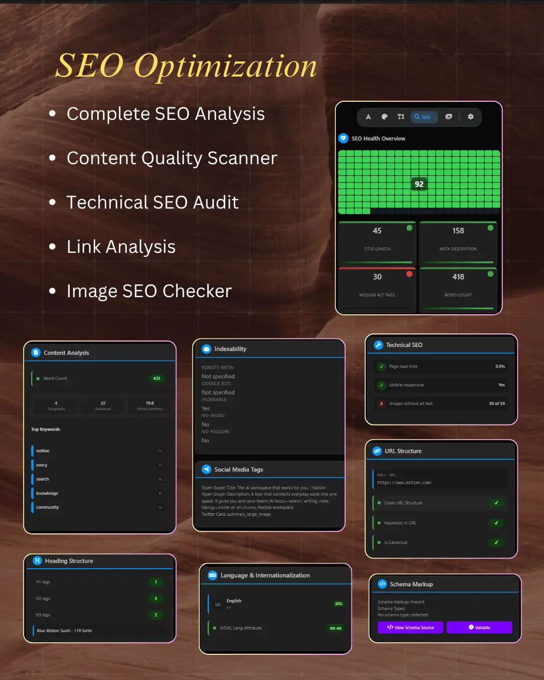 Screenshot 4 of reChrome all-in-1 website analysis tool