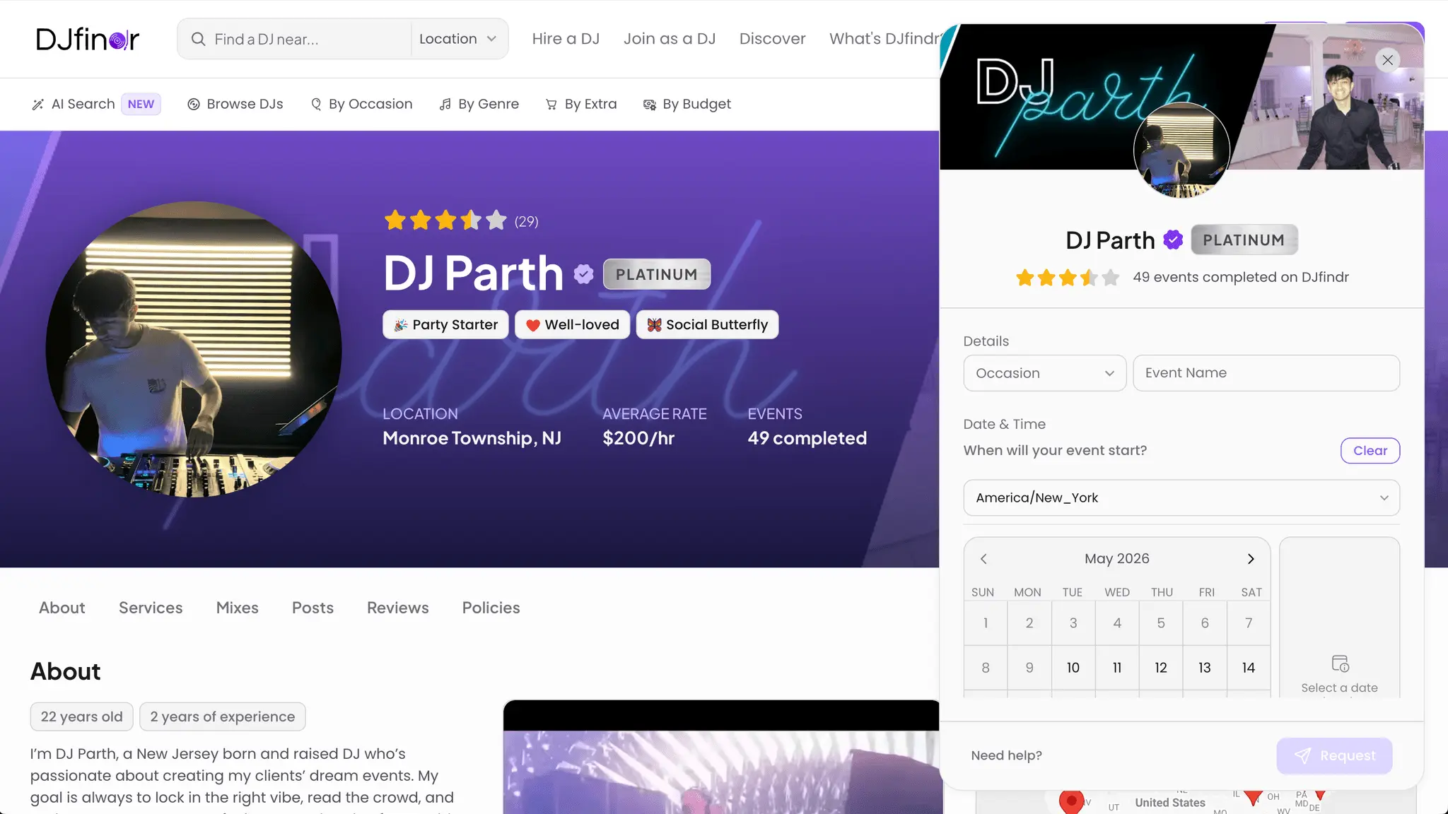 Screenshot 1 of DJfindr
