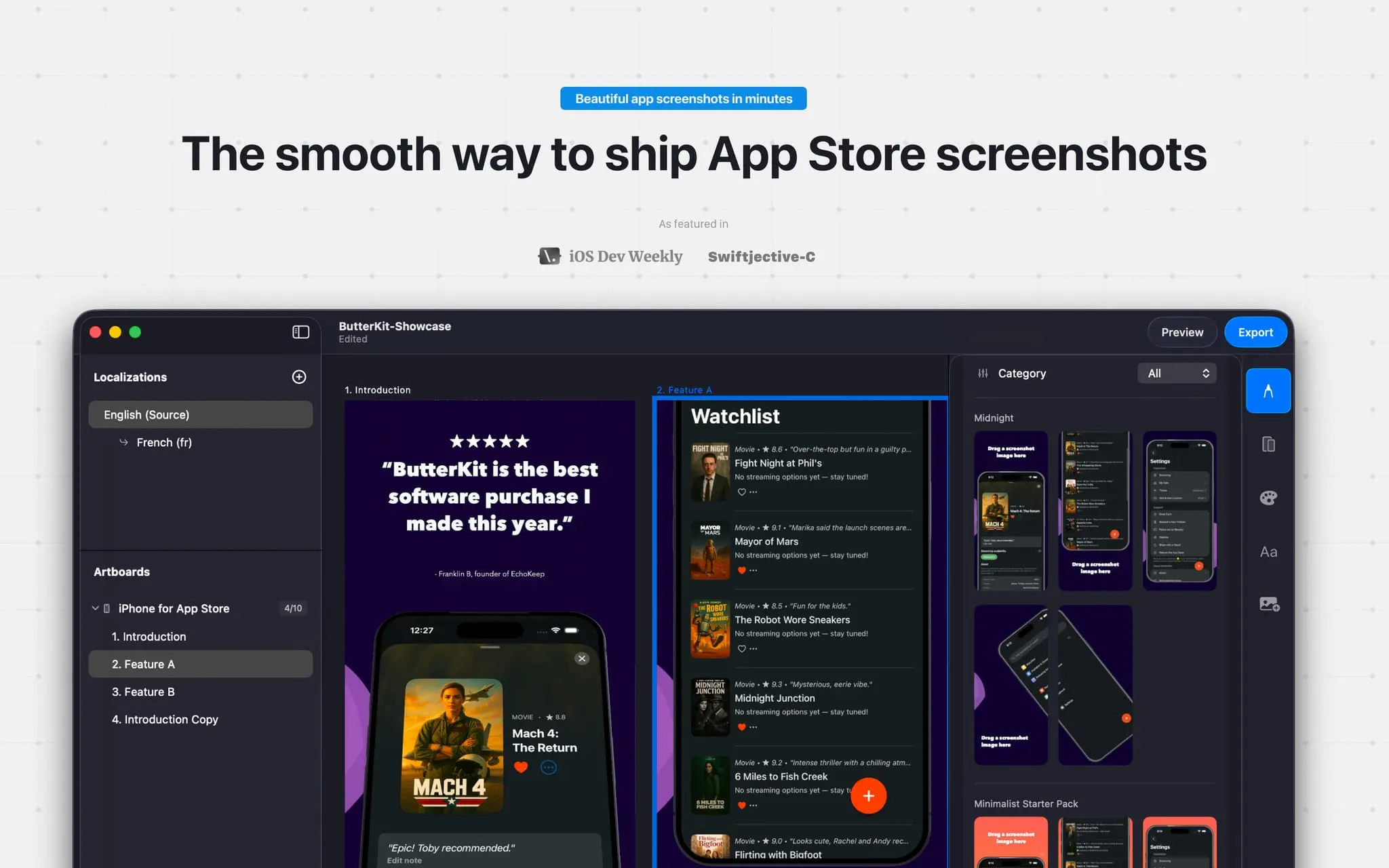 Screenshot 2 of Butterkit