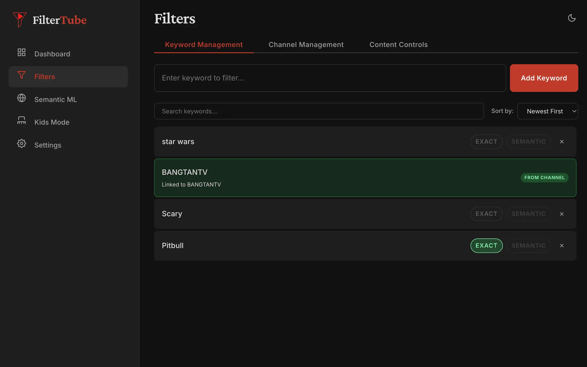 Screenshot 5 of FilterTube