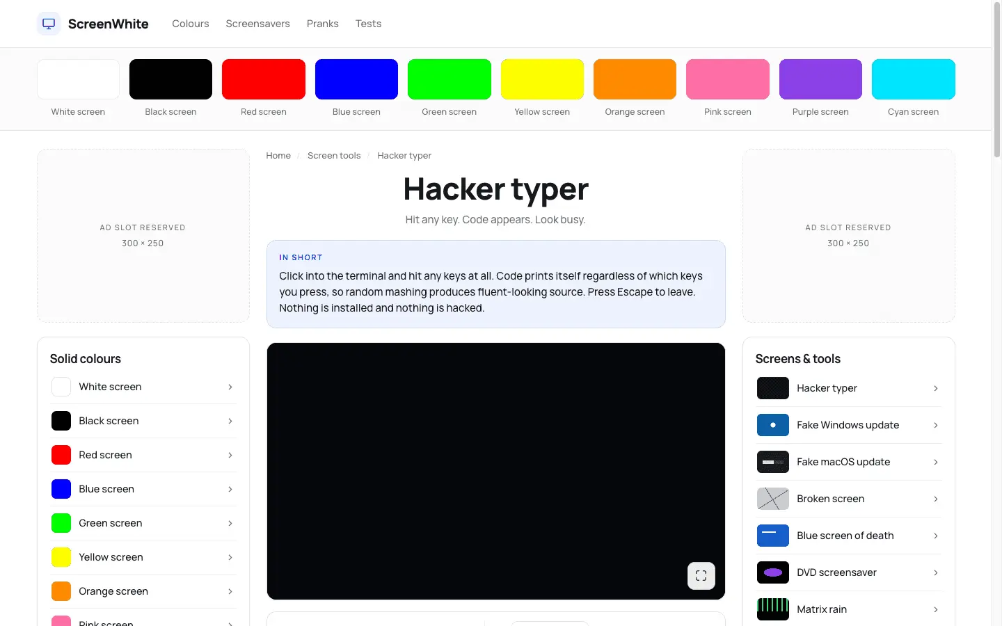 Screenshot 3 of ScreenWhite