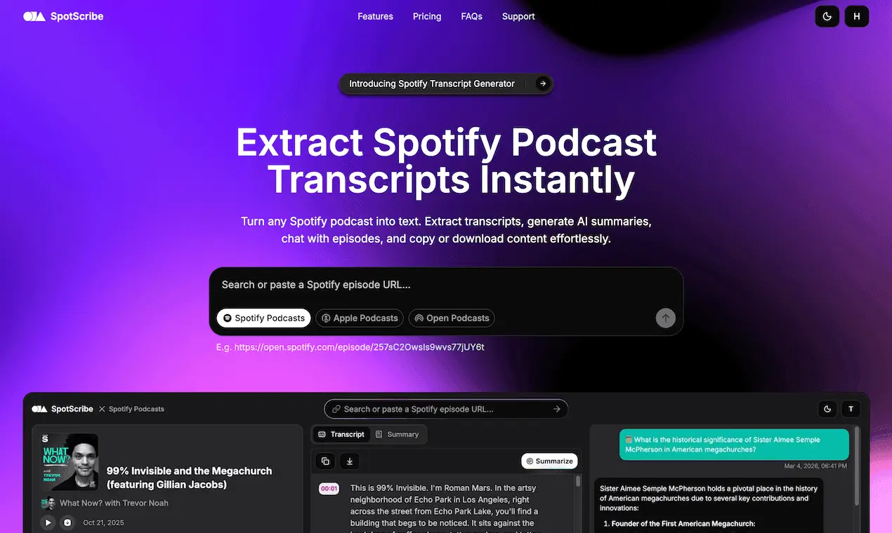 Screenshot 1 of SpotScribe