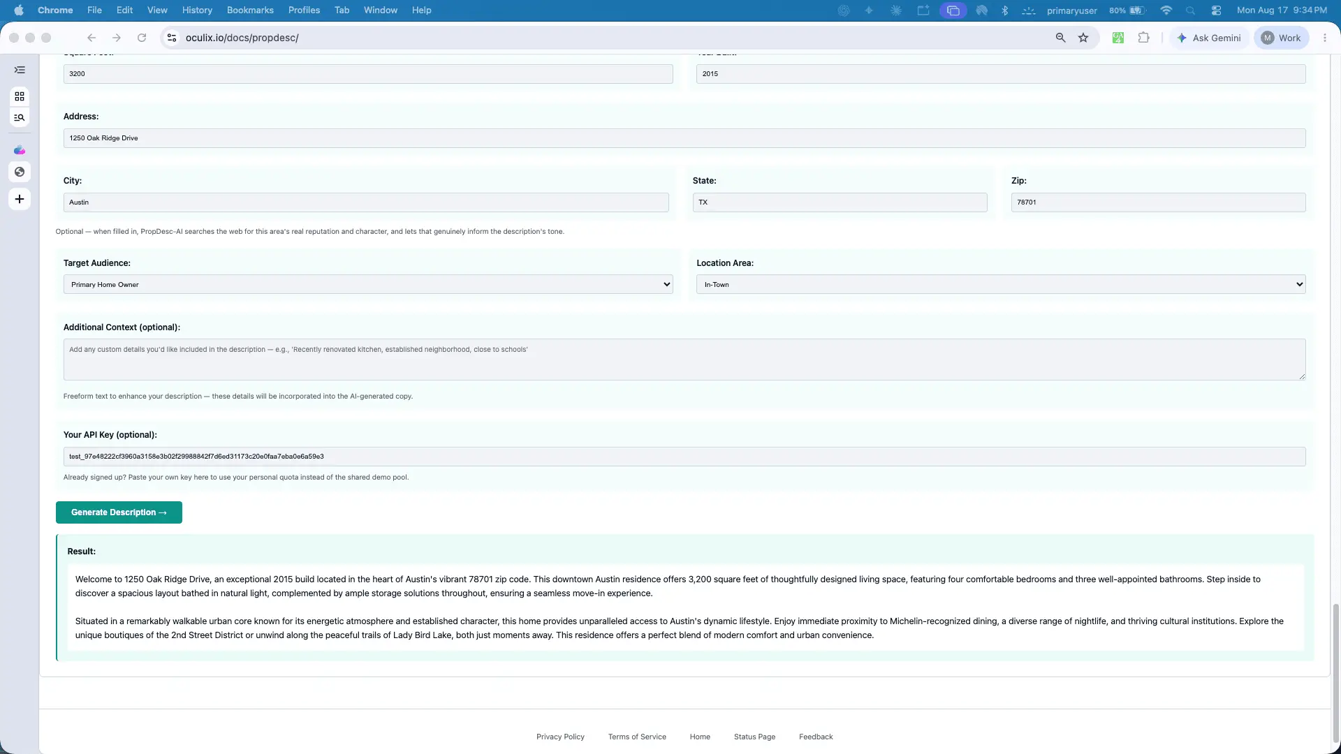 Screenshot 9 of PropDesc-AI AI real estate listings
