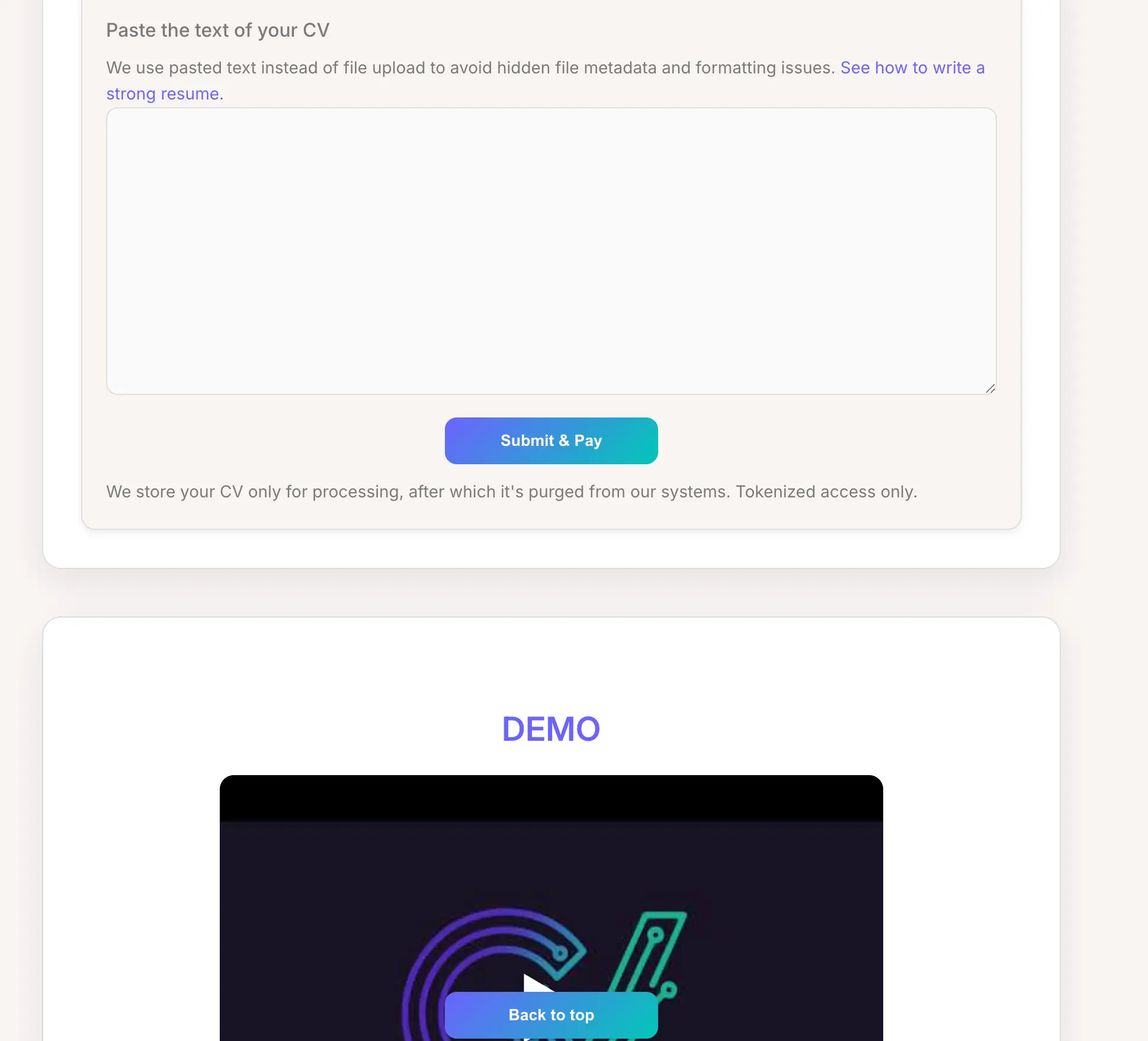 Screenshot 4 of AI CV Optimizer