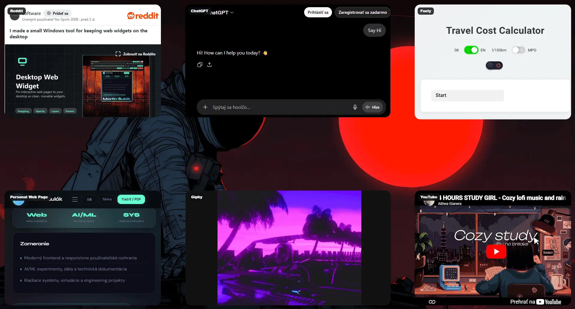 Screenshot 2 of Desktop Web Widget