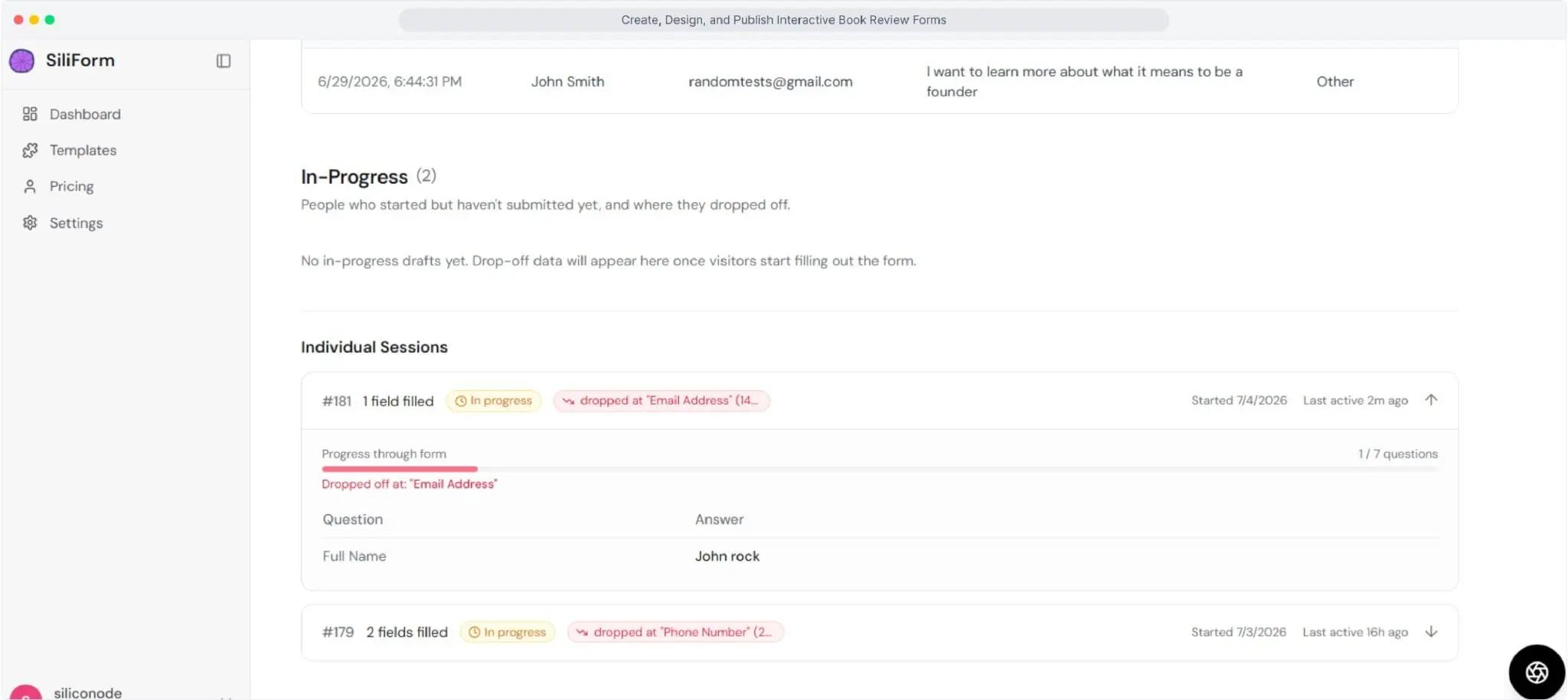 Screenshot 6 of SiliForm