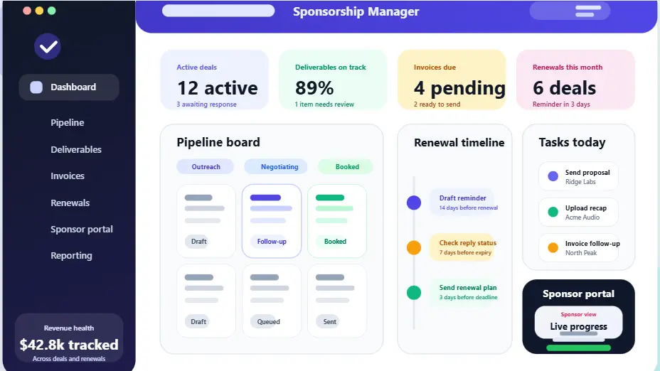 Screenshot 4 of Sponsorship Manager