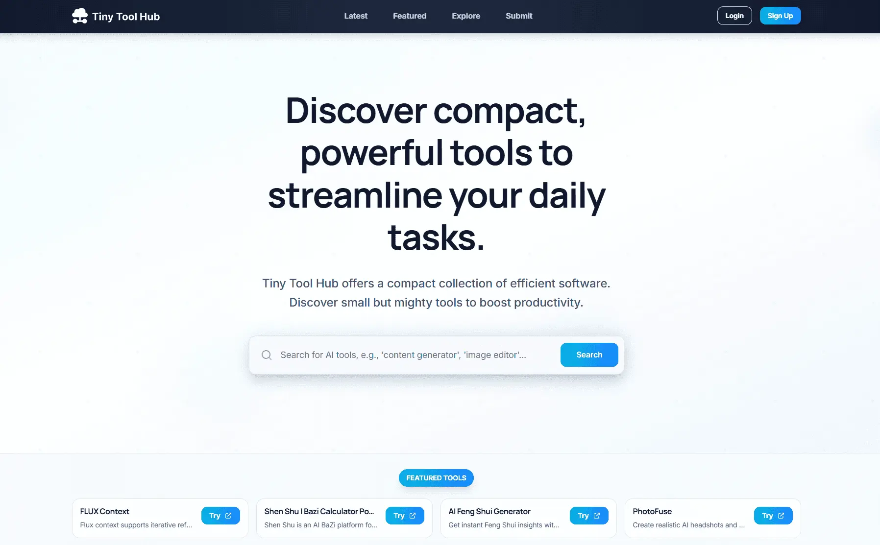 Screenshot 1 of Tiny Tool Hub