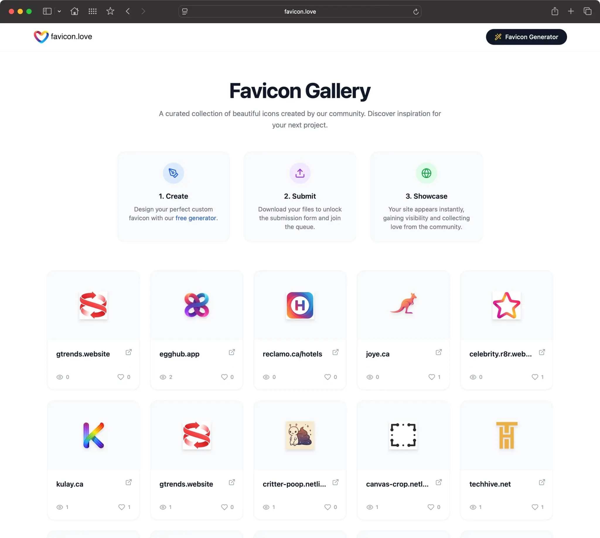 Screenshot 2 of favicon.love
