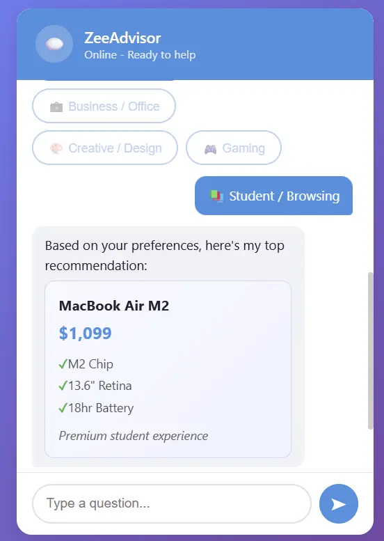 Screenshot 2 of ZeeAdvisor by Zee Solution