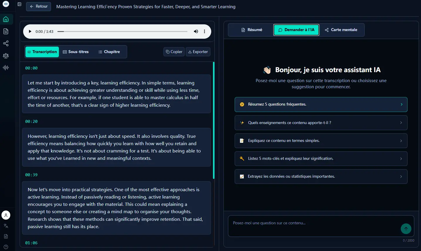 Screenshot 3 of DeVoice - AI Audio & Video Transcription